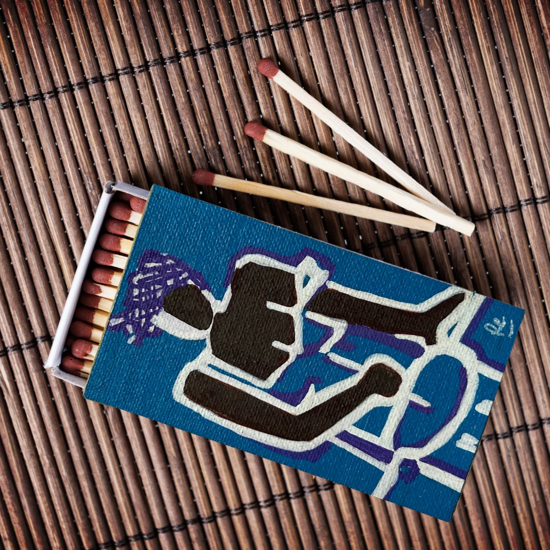 Boîte d’allumettes - Bleu