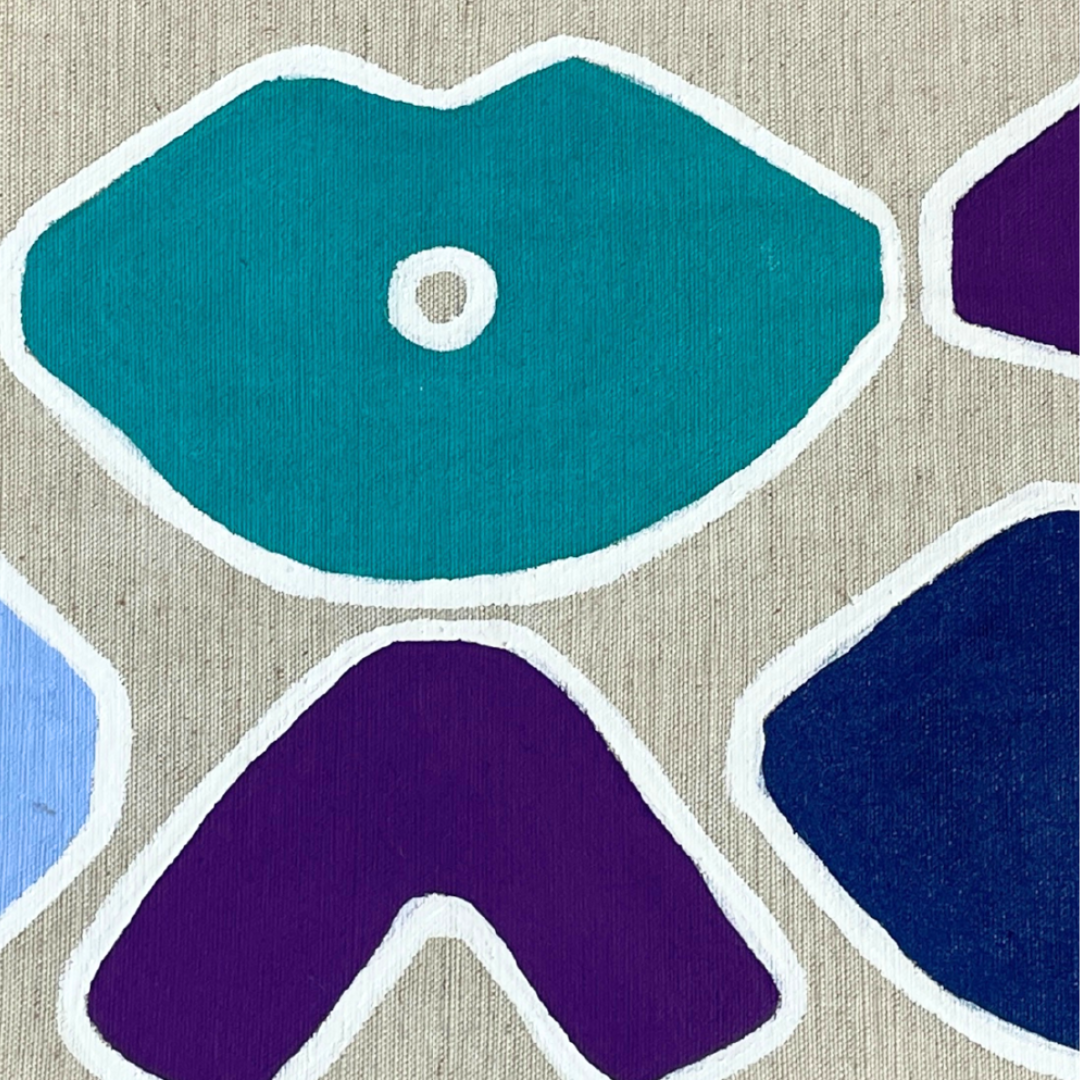 Coussin Pep's & soda Ti Bo - Bleu