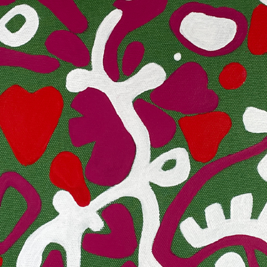 Coussin Bar à crotons Ti cœur - Vert