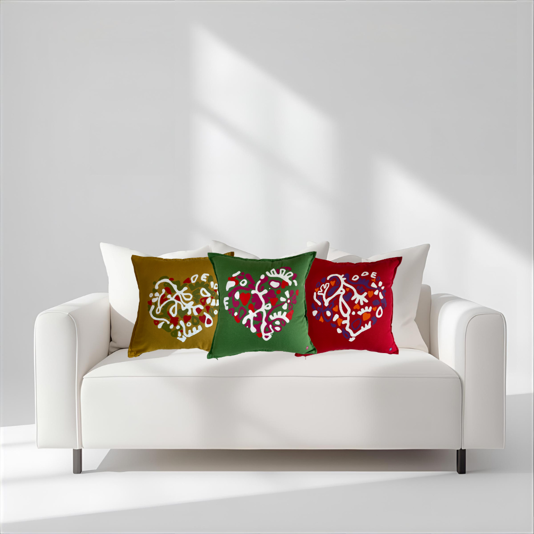 Coussin Bar à crotons Ti cœur - Rouge