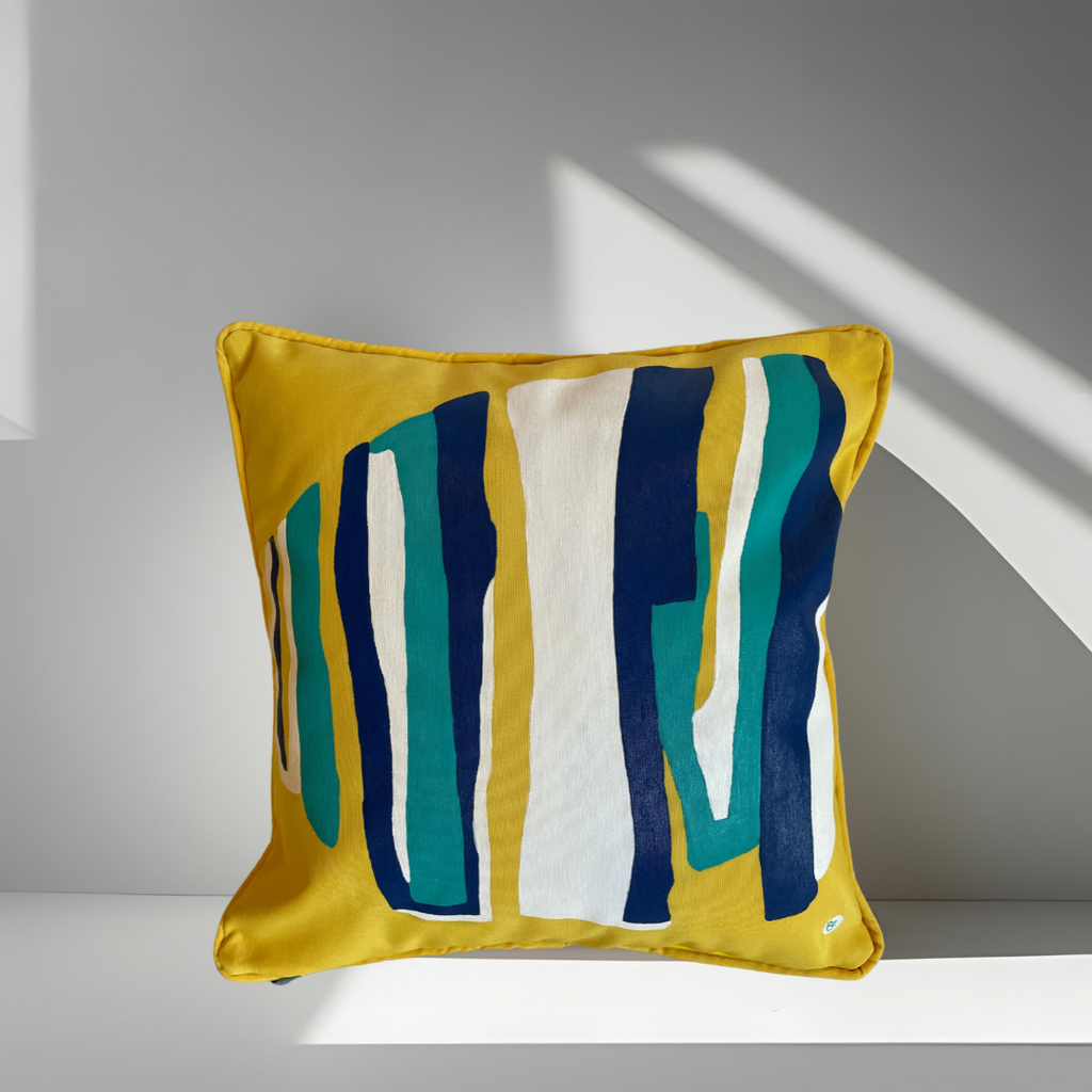 Coussin Filibo Menthe Fraiche - Jaune