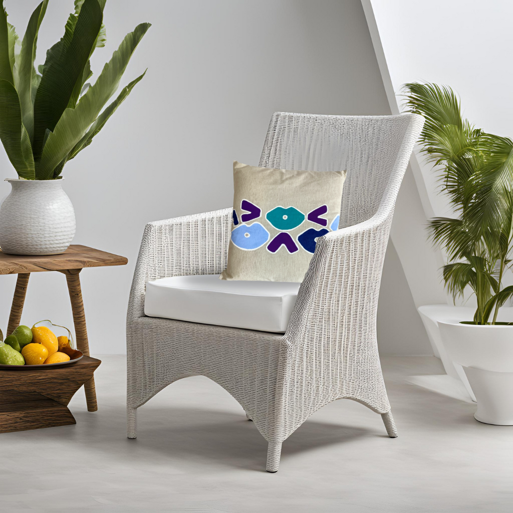 Coussin Pep's & soda Ti Bo - Bleu