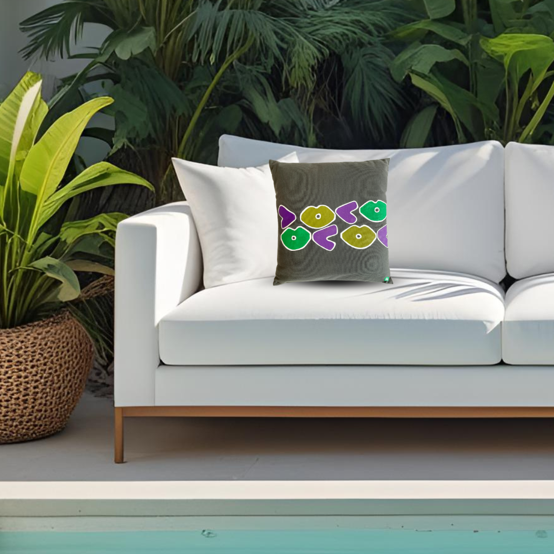 Coussin Pep's & soda Ti Bo - vert