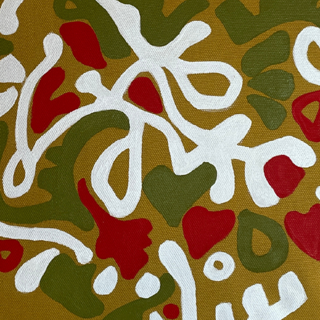 Coussin Bar à crotons Ti cœur - Jaune