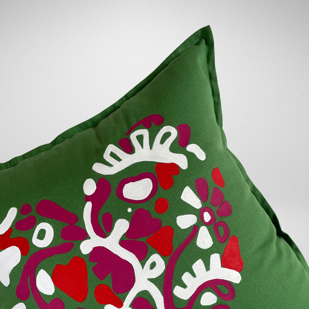 Coussin Bar à crotons Ti cœur - Vert