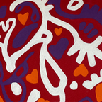 Coussin Bar à crotons Ti cœur - Rouge