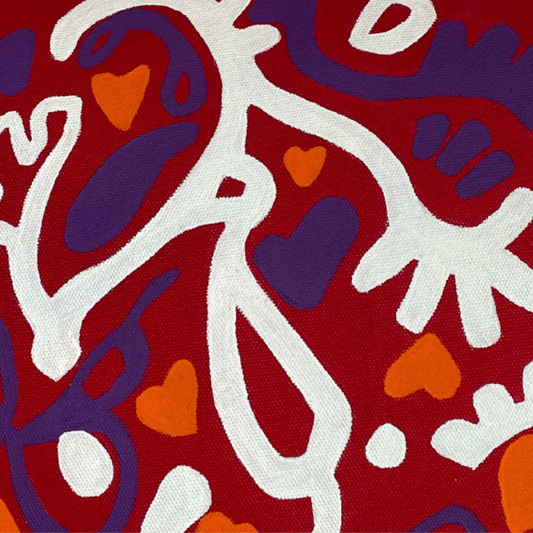 Coussin Bar à crotons Ti cœur - Rouge