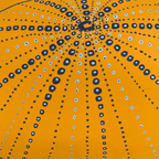 Coussin Bod lanmè Echinoza - Jaune