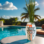 Vase Lignes Sacrées - Blanc