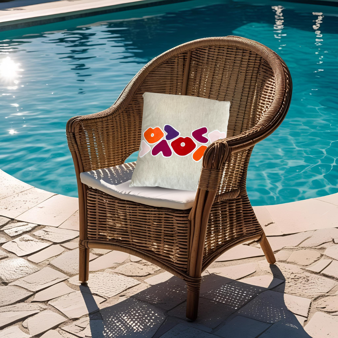 Coussin Pep's & soda Ti Bo - Rouge